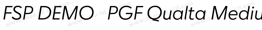 FSP DEMO   PGF Qualta Medium字体转换